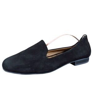 Me Too‎ Yalec Women Size 9 Black Leather Slip-On Loafer Flats Casual Comfort